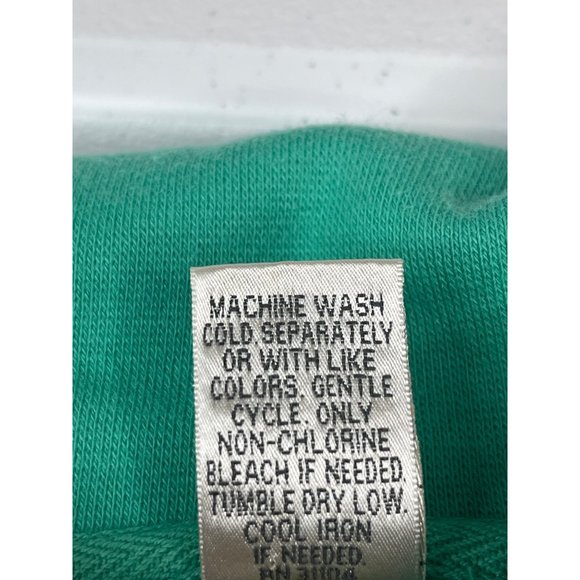 Kim Rogers Women's Zip Jacket Collared M Green Teal Cotton St. Patrick's Day - Picture 4 of 6